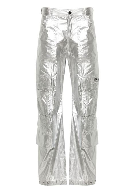 Silver wide-leg cargo trousers - women GOLDEN GOOSE | GWP01832P00145870100